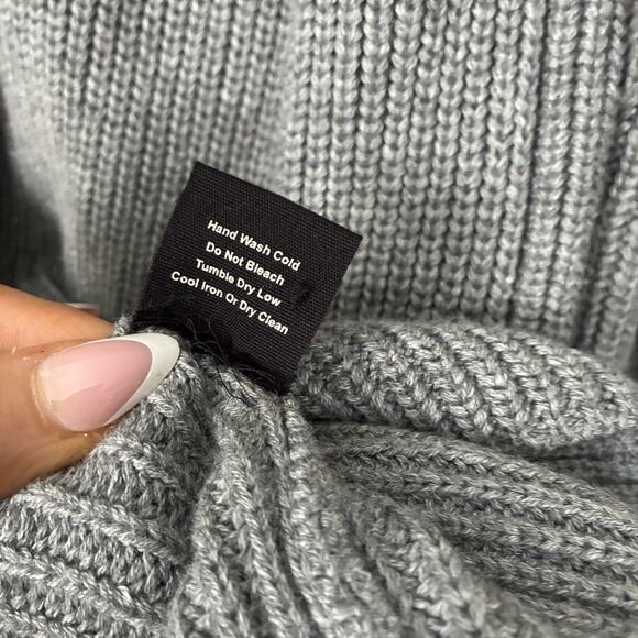 MONROW Sweater Double Breasted Knit Cardigan Size M Blazer Wool Cotton $285 - Picture 9 of 14